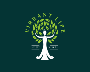 Tree Woman Organic Beauty logo design