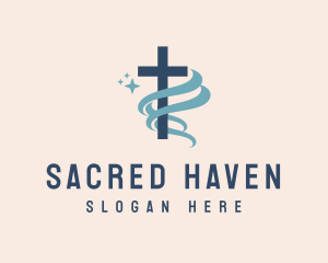 Sacred Cross Church logo design