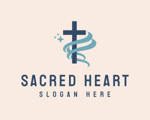 Sacred Cross Church logo design