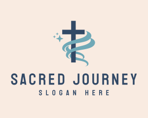 Sacred Cross Church logo design