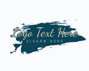 Luxury - Brush Paint Script logo design