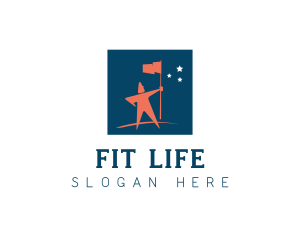 Flag Leadership Life Coach logo design