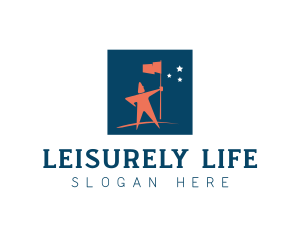 Flag Leadership Life Coach logo design