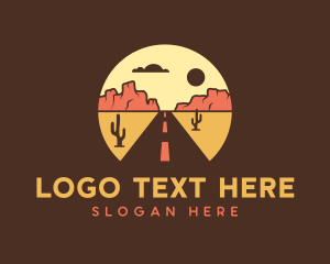Scenic - Desert Road Trip logo design