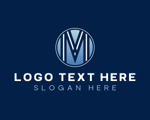 Corporate - Modern Firm Agency Letter M logo design