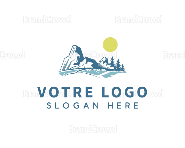 Mountain Snow Trip Logo