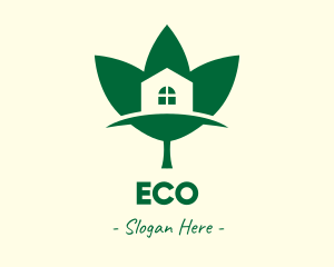 Eco Friendly House logo design