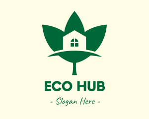 Eco Friendly House logo design