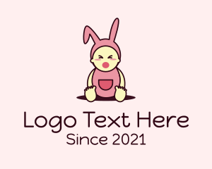 Motherhood - Baby Bunny Costume logo design