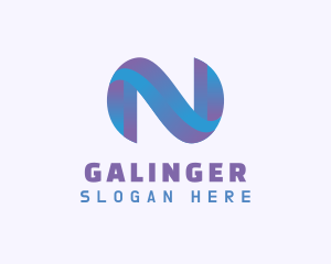 Gradient Startup Letter N Logo