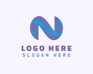 Gradient Startup Letter N Logo