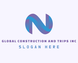 Advisory - Gradient Startup Letter N logo design