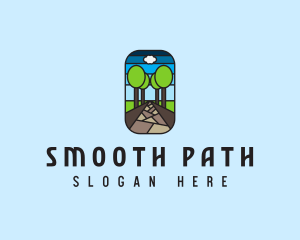 Paving - Nature Tree Path Mosaic logo design