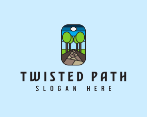 Nature Tree Path Mosaic  logo design