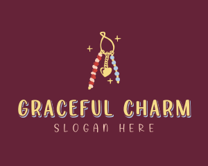 Beaded Keychain Charms logo design