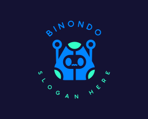 Geometric AI Robot Logo