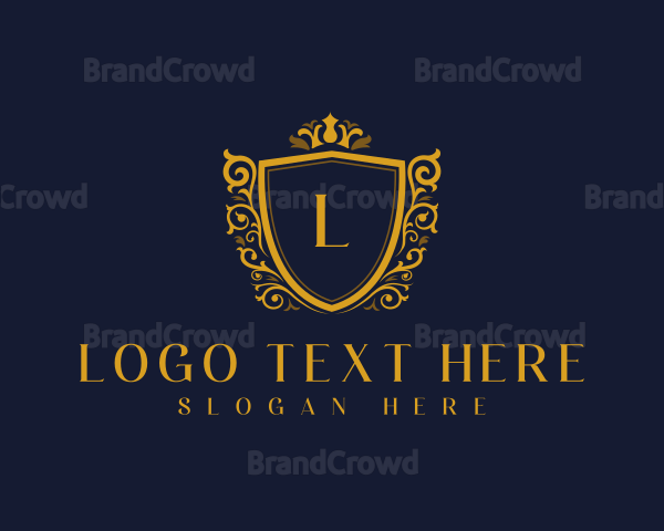 Flourish Royal Shield Logo