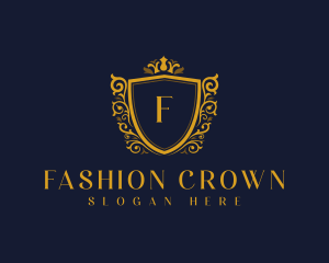 Flourish Royal Shield logo design