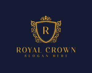 Flourish Royal Shield logo design