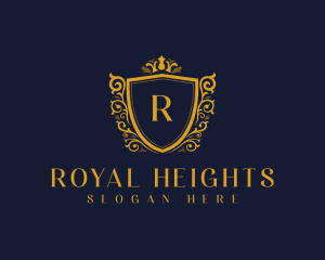 Flourish Royal Shield logo design