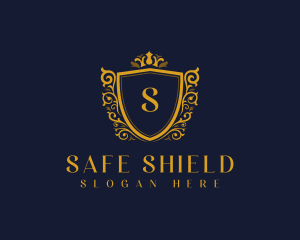 Flourish Royal Shield logo design