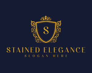 Flourish Royal Shield logo design