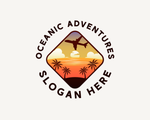 Summer Beach Adventure logo design