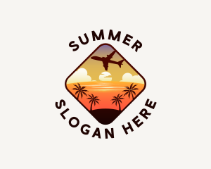 Summer Beach Adventure logo design