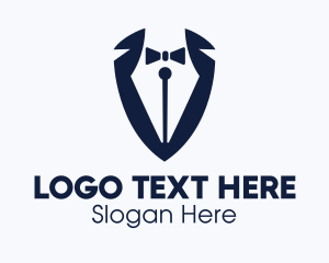 Formal Tuxedo Pen Logo