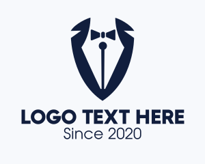 Pen - Formal Tuxedo Pen logo design