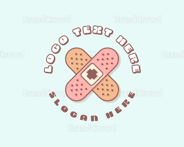 Cute Quirky Band Aid Logo