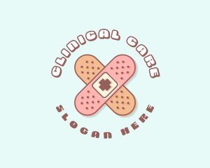 Cute Quirky Band Aid logo design