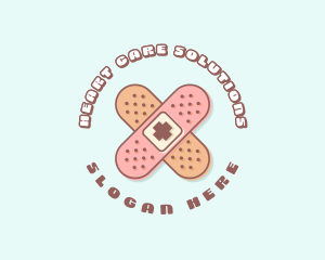 Cute Quirky Band Aid logo design