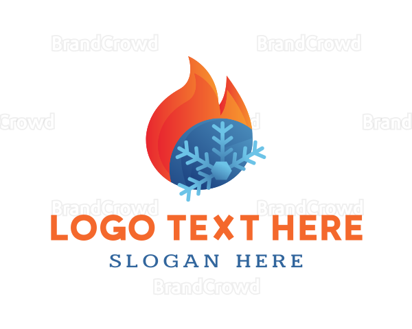 Burning Snow Business Logo