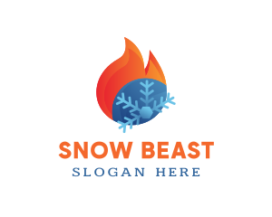 Burning Snow Business logo design