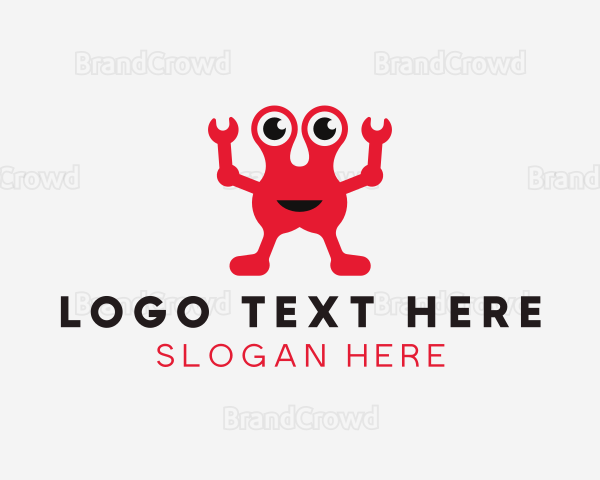 Robot Crab Toy Logo