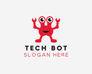 Robot Crab Technology logo design