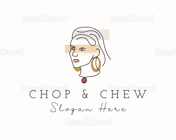 Elegant Fashion Lady Logo