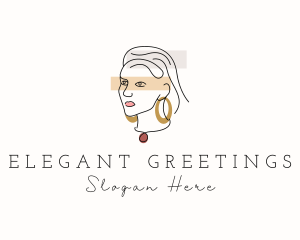 Elegant Fashion Lady  logo design