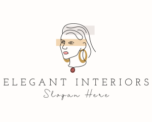 Elegant Fashion Lady  logo design