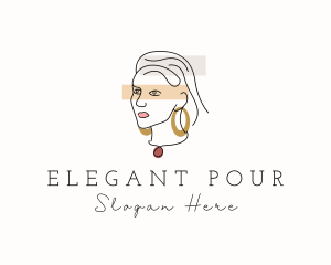 Elegant Fashion Lady  logo design