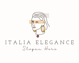 Elegant Fashion Lady  logo design