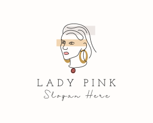 Elegant Fashion Lady  logo design