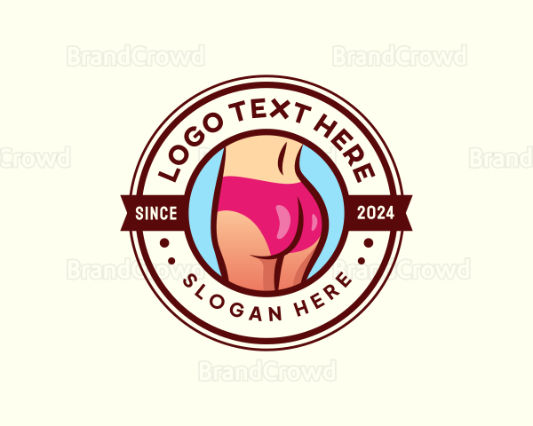 Sexy  Woman Butt Logo