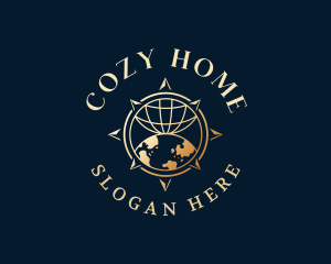 Luxury Global Compass logo design