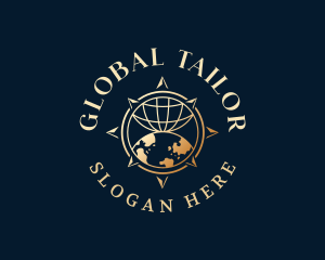 Luxury Global Compass logo design