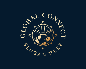 Luxury Global Compass logo design