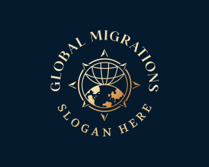 Luxury Global Compass logo design