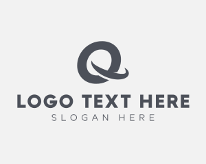 Letter Q - Swoosh Letter Q logo design