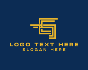 Line - Business Company Letter G logo design